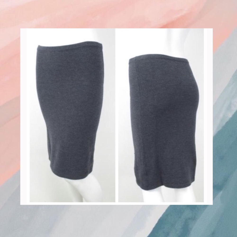Cabi grey knit pencil skirt
